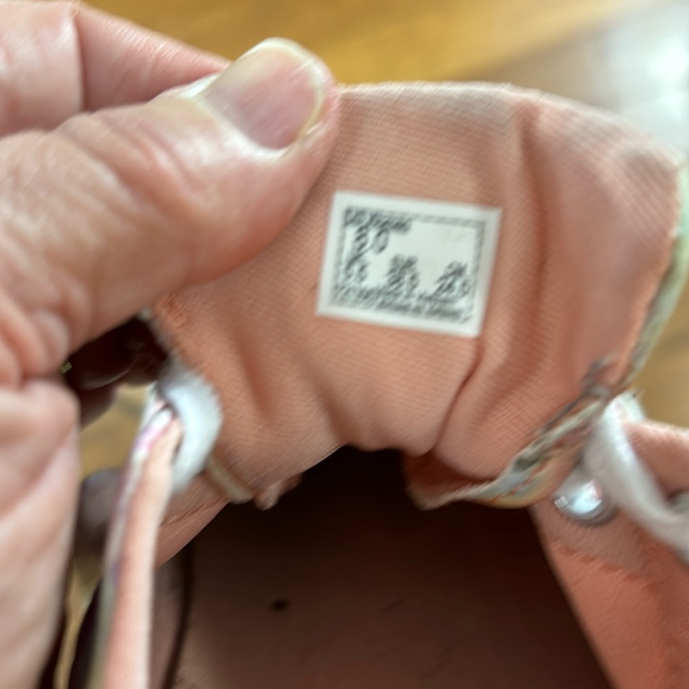 Vans Pink Pastel Tye Dye Lace Up Sneakers Size 8 - Picture 9 of 12